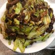 牛肉キャベツの餡掛けご飯