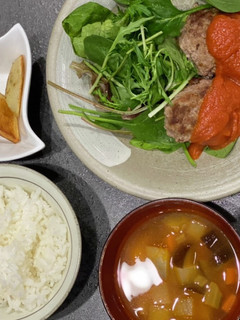 低フォド 夕飯の献立《ハンバーグ》-レシピのメイン写真