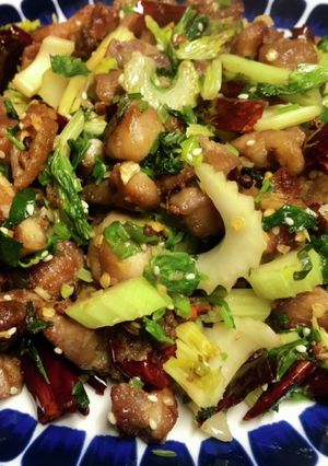 鶏肉の角切りとトウガラシの炒め物-レシピのメイン写真