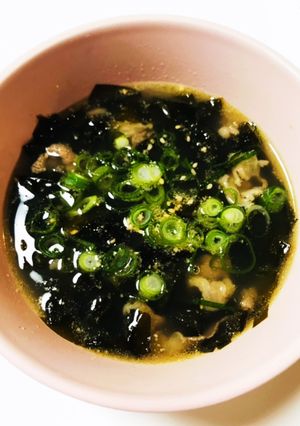 誕生日に食べるご馳走わかめスープ☆-レシピのメイン写真