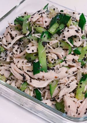 電気圧力鍋で 蒸しチキンきゅうり-レシピのメイン写真