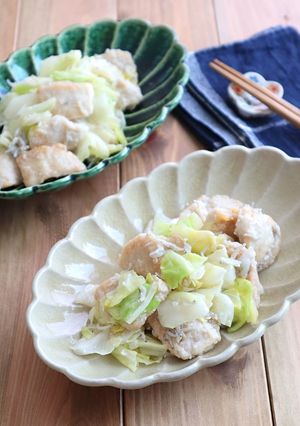 鶏むね肉と春キャベツのしらす炒め-レシピのメイン写真