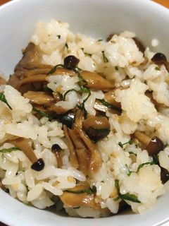 きのこと大葉の混ぜご飯-レシピのメイン写真