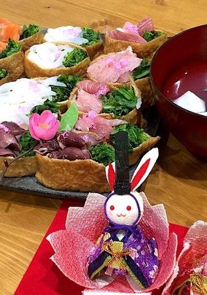 ひな祭りにも♬春の彩りいなり寿司★-レシピのメイン写真