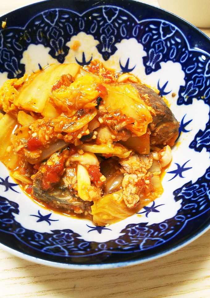 サバ缶と白菜のトマト煮 (トマト缶)-レシピのメイン写真