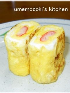 お弁当に☆カニカマ巻き卵焼き-レシピのメイン写真