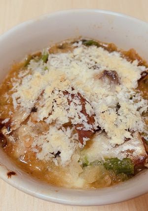サバ味噌煮缶のチーズオーブン焼き-レシピのメイン写真