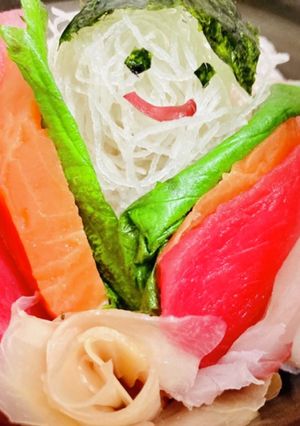 お刺身で！おひなさまの十二単衣丼-レシピのメイン写真