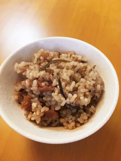 梅干しと塩昆布の玄米ご飯-レシピのメイン写真