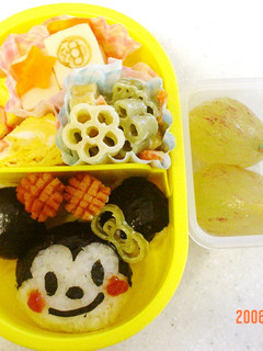簡単キャラ弁当♪ミニーちゃん【ミッキー】-レシピのメイン写真