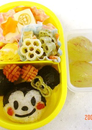 簡単キャラ弁当♪ミニーちゃん【ミッキー】-レシピのメイン写真