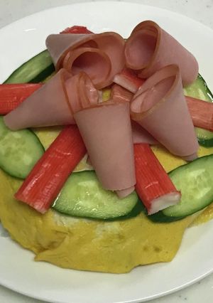 親子de簡単♪寿司ケーキひな祭りにどうぞ-レシピのメイン写真