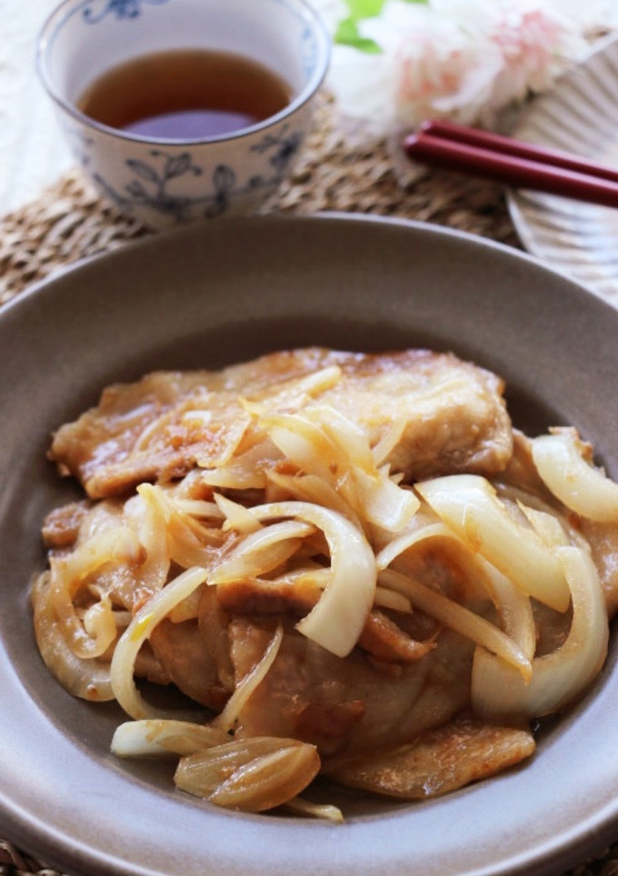 豚肉と玉ねぎのかぼす＆すだち炒め-レシピのメイン写真