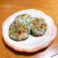はんぺんのお好み焼き風？おやき-レシピのメイン写真