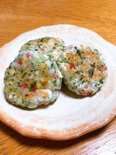 はんぺんのお好み焼き風?おやき-レシピのメイン写真