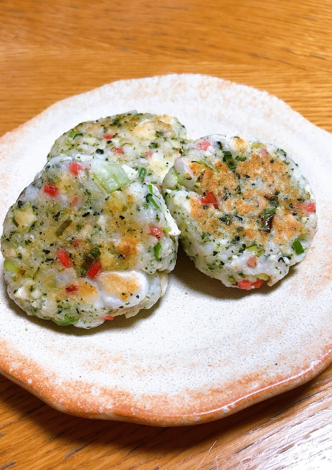 はんぺんのお好み焼き風？おやき-レシピのメイン写真
