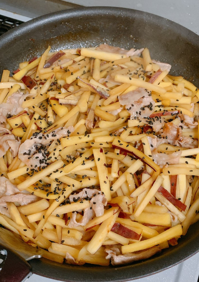 さつま芋と豚肉きんぴら-レシピのメイン写真