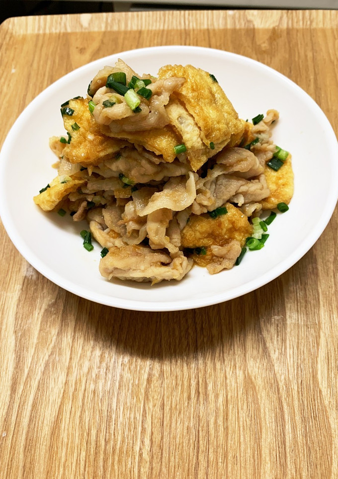節約　かさ増し！油揚げの生姜焼き-レシピのメイン写真