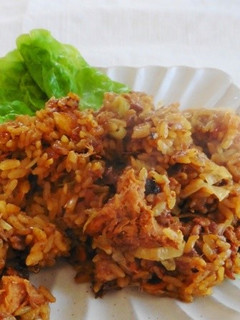 鯖缶のスパイスカレー味噌おこわ-レシピのメイン写真