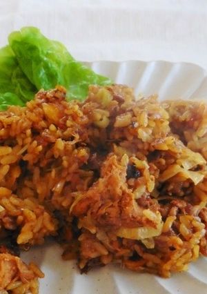 鯖缶のスパイスカレー味噌おこわ-レシピのメイン写真