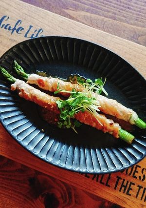 アスパラの豚肉巻き★味噌バターソース-レシピのメイン写真