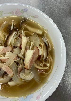 きのこのスープパスタ-レシピのメイン写真