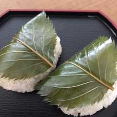 รูปของ レンジで簡単桜餅食紅不使用