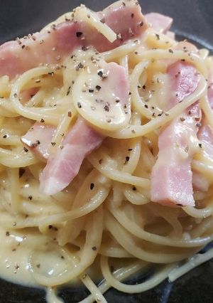 【簡単】ローマ風カルボナーラ【減塩】-レシピのメイン写真