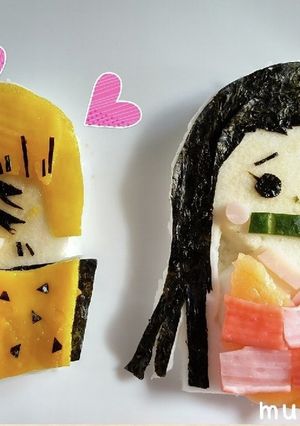 鬼滅の刃禰豆子と善逸-レシピのメイン写真