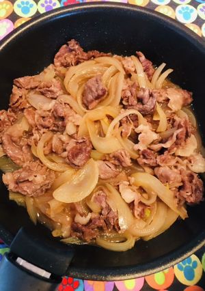 牛小間と玉ねぎで10分そっちのけ牛丼の頭-レシピのメイン写真