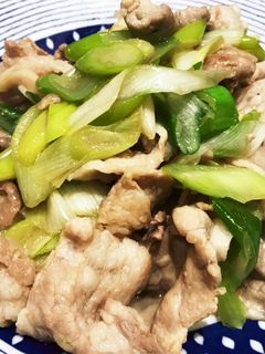 豚肉とネギの塩炒め-レシピのメイン写真