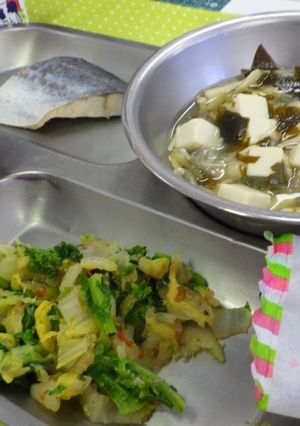 菜の花のひたし　河内長野市学校給食-レシピのメイン写真