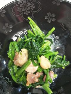 すぐできる!焼き鳥缶と青菜の炒め物-レシピのメイン写真