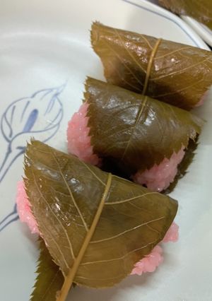 道明寺桜もち20個分レシピ-レシピのメイン写真