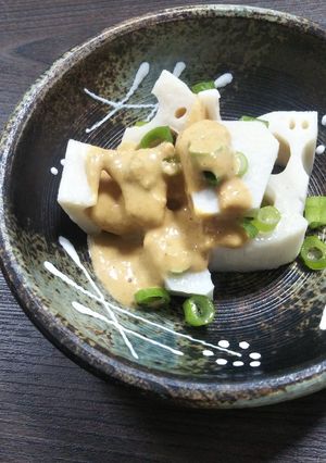れんこんのみそマヨドレッシング-レシピのメイン写真