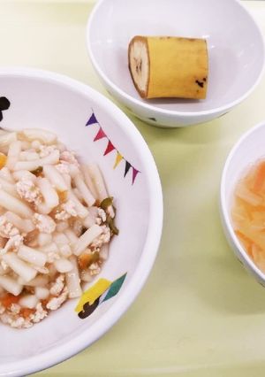 めばえ保育園　洋風うどんの離乳食-レシピのメイン写真