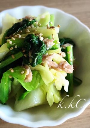 菜の花と春キャベツのツナ和え-レシピのメイン写真