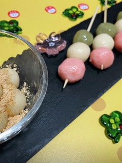 豆腐入り☆柔らかくてモチモチ三色団子-レシピのメイン写真