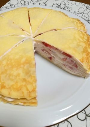 いちごのミルクレープ♡-レシピのメイン写真
