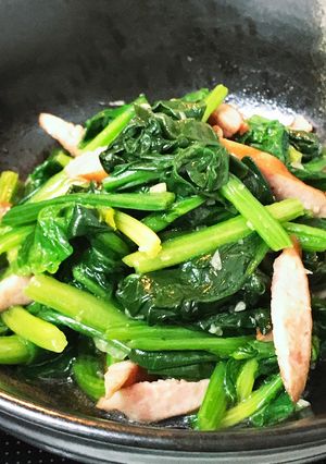 簡単♪ニンニク香る♪ほうれん草炒め♪-レシピのメイン写真