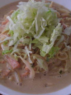 みそラーメンのクリームスープパスタ風♪-レシピのメイン写真