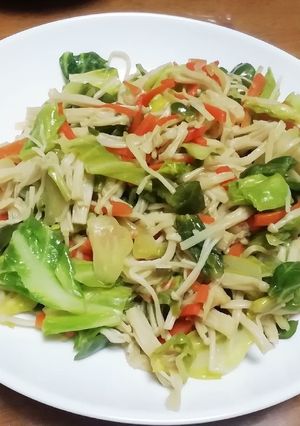ダイエット向き♡さっぱりポン酢野菜炒め-レシピのメイン写真