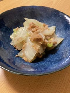 白菜とツナの酒蒸し-レシピのメイン写真