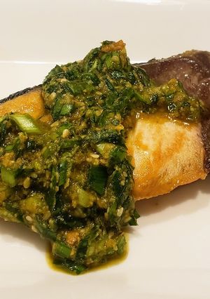 鰤の韮ソースかけ-レシピのメイン写真