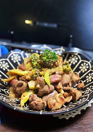 鳥レバーのハリッサ豆乳煮-レシピのメイン写真