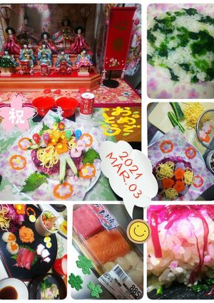 2021年３月３日ひな祭り★( ´∀｀)-レシピのメイン写真