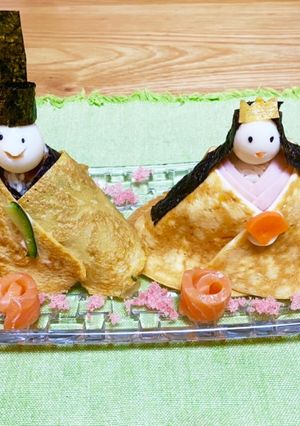 ひな祭り☆五目ちらしで雛人形☆簡単☆-レシピのメイン写真