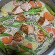 鮭と野菜のミルク煮