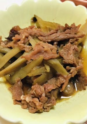 時雨煮・牛肉とごぼうの甘辛煮-レシピのメイン写真