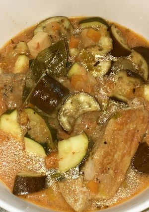 豚肉と夏野菜のトマトクリーム煮-レシピのメイン写真